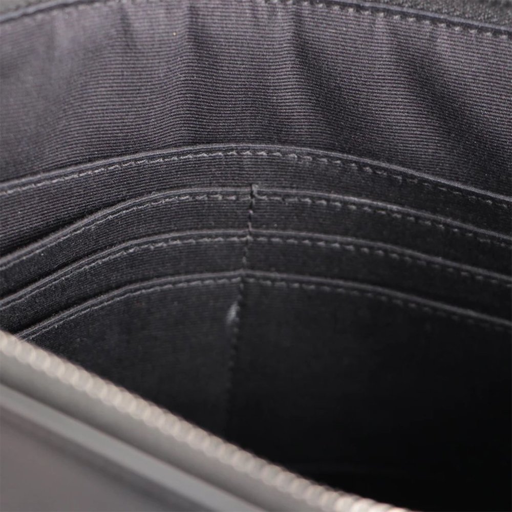 Saint Laurent Leather Medium Zip Pouch - Picture 9 of 11